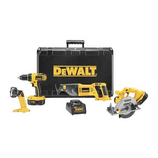 DeWALT DC4CKITAR Reconditioned DC4CKITA 18V Cordless Compact 4-Tool 