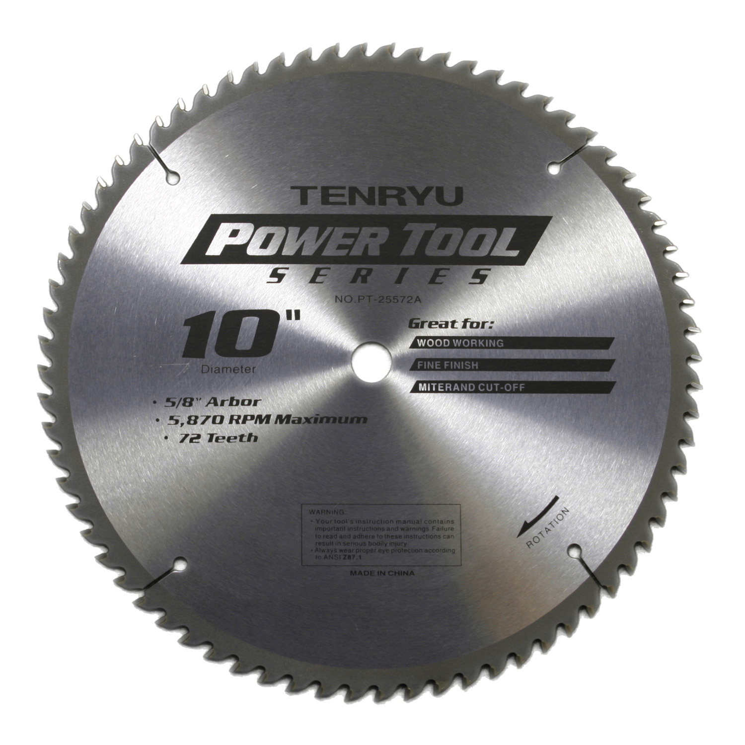 Tenryu PT25572A 10inch Carbide Tipped Table Saw Blade eBay