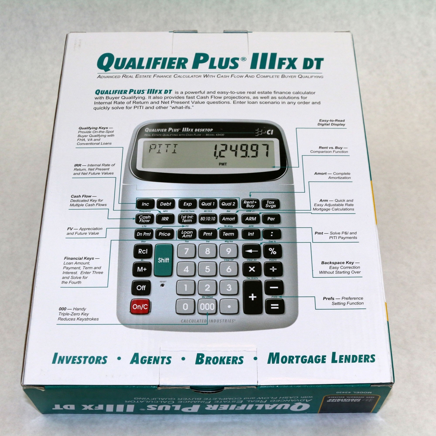 Calculated Industries 43430 Qualifier Plus IIIFX DT Real Estate